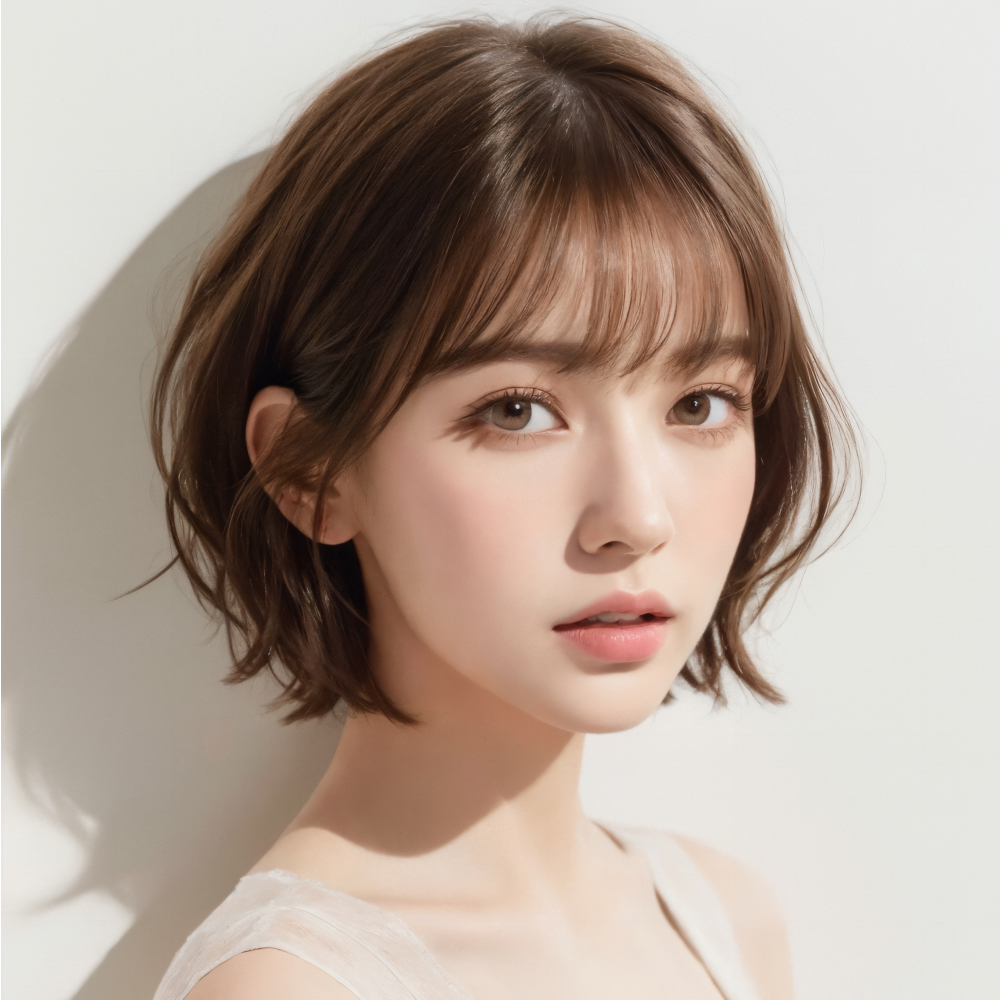 ショーとヘアの女性